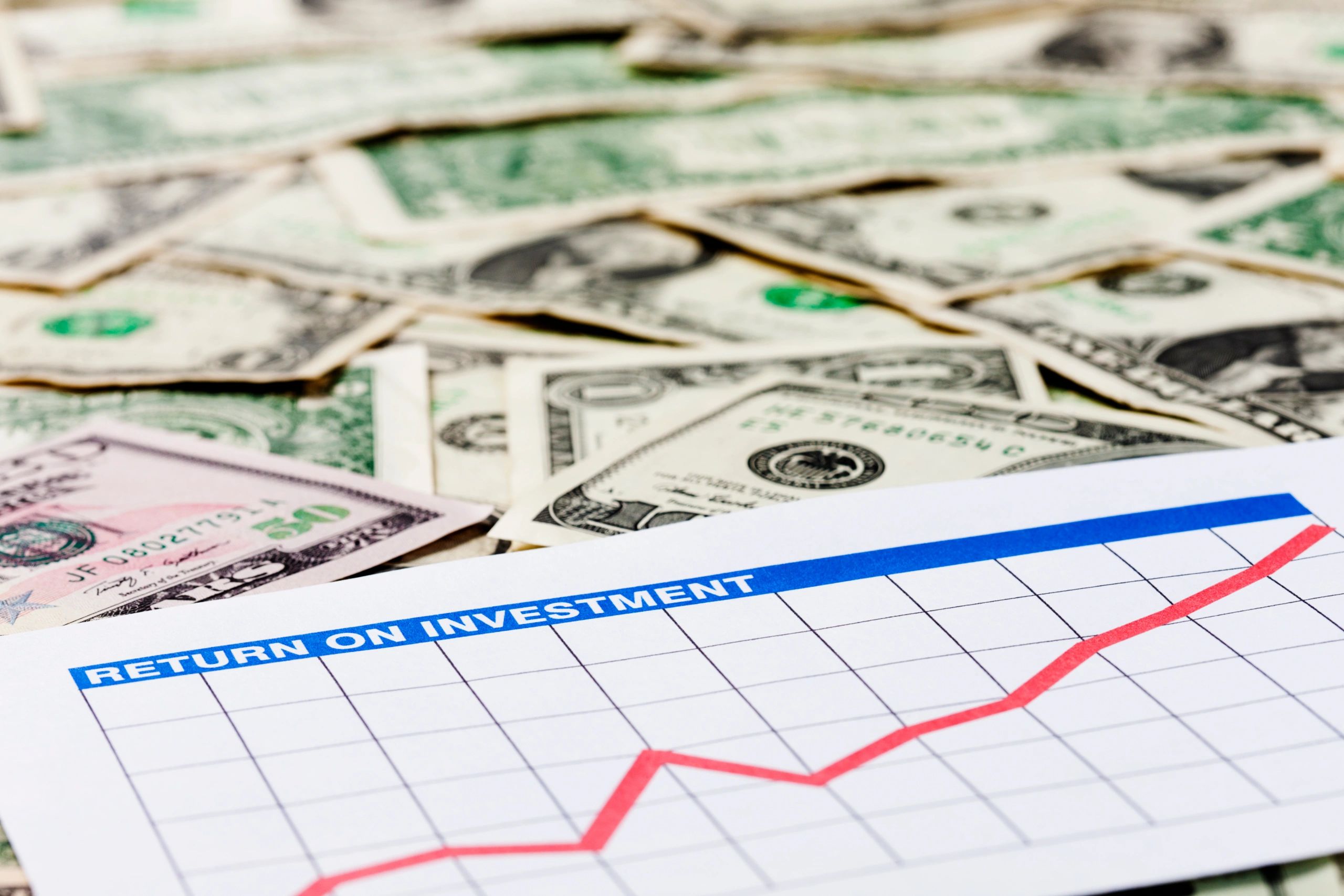 investment growth graph upward trend